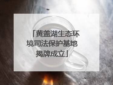黄盖湖生态环境司法保护基地揭牌成立