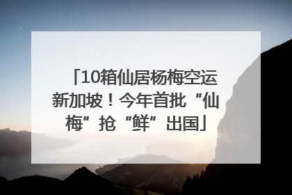 10箱仙居杨梅空运新加坡！今年首批“仙梅”抢“鲜”出国