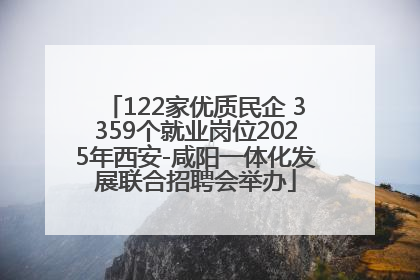 122家优质民企 3359个就业岗位2025年西安-咸阳一体化发展联合招聘会举办