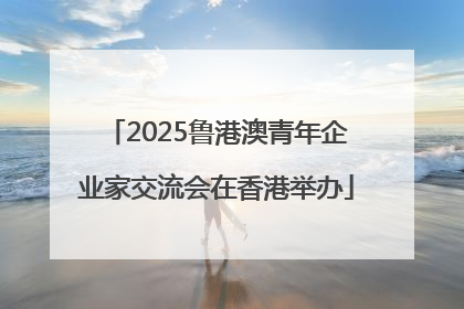 2025鲁港澳青年企业家交流会在香港举办