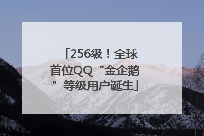 256级！全球首位QQ“金企鹅”等级用户诞生