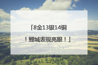 8金13银14铜！鲤城表现亮眼！