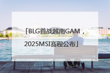 BLG首战越南GAM，2025MSI赛程公布