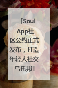 Soul App社区公约正式发布，打造年轻人社交乌托邦
